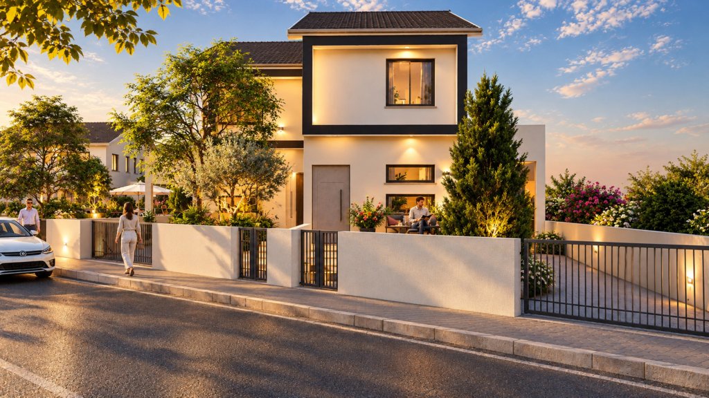 Contemporary Semi-Detached Villas in Avgorou