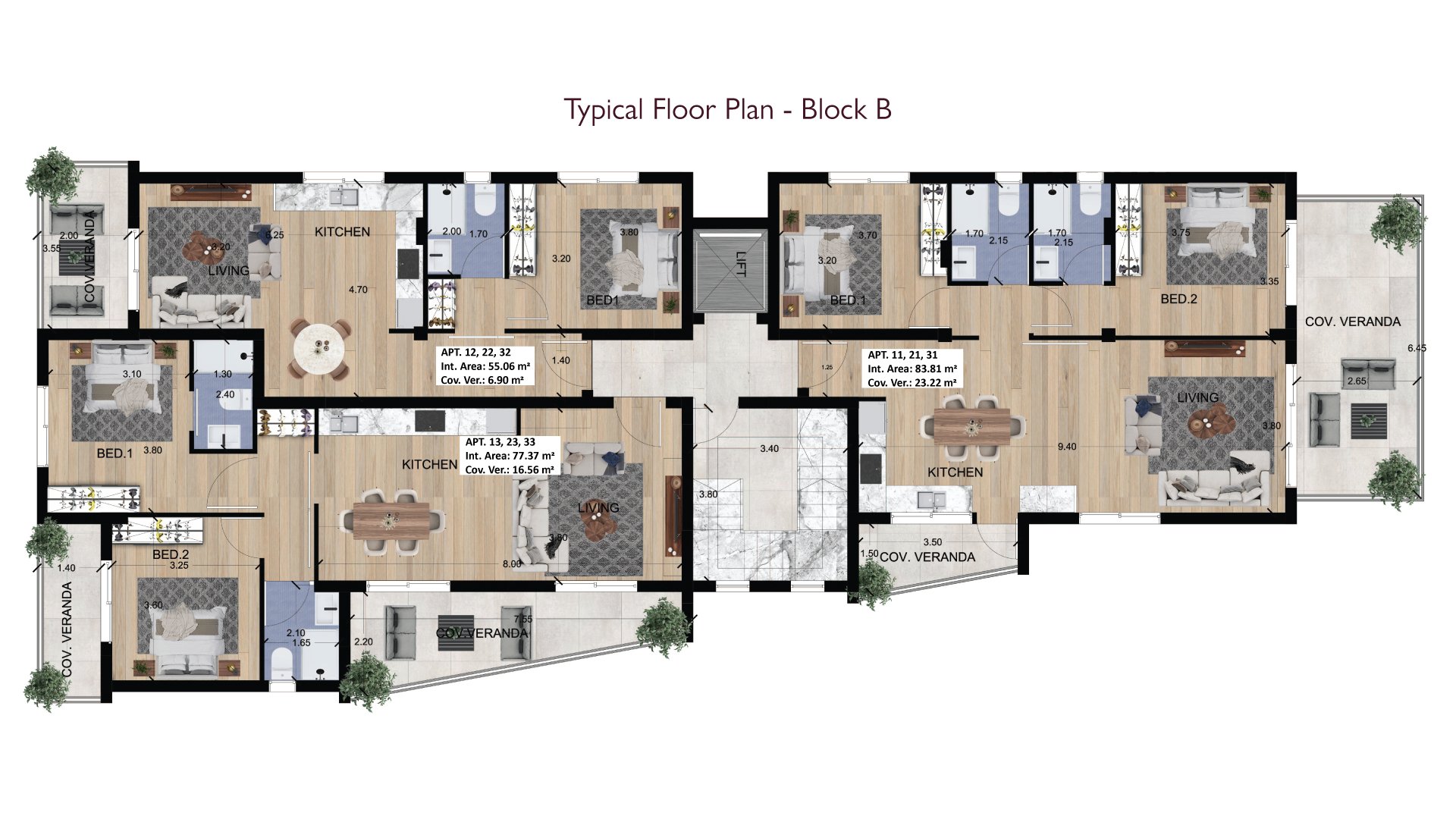 Typical Floor Plan - Block B