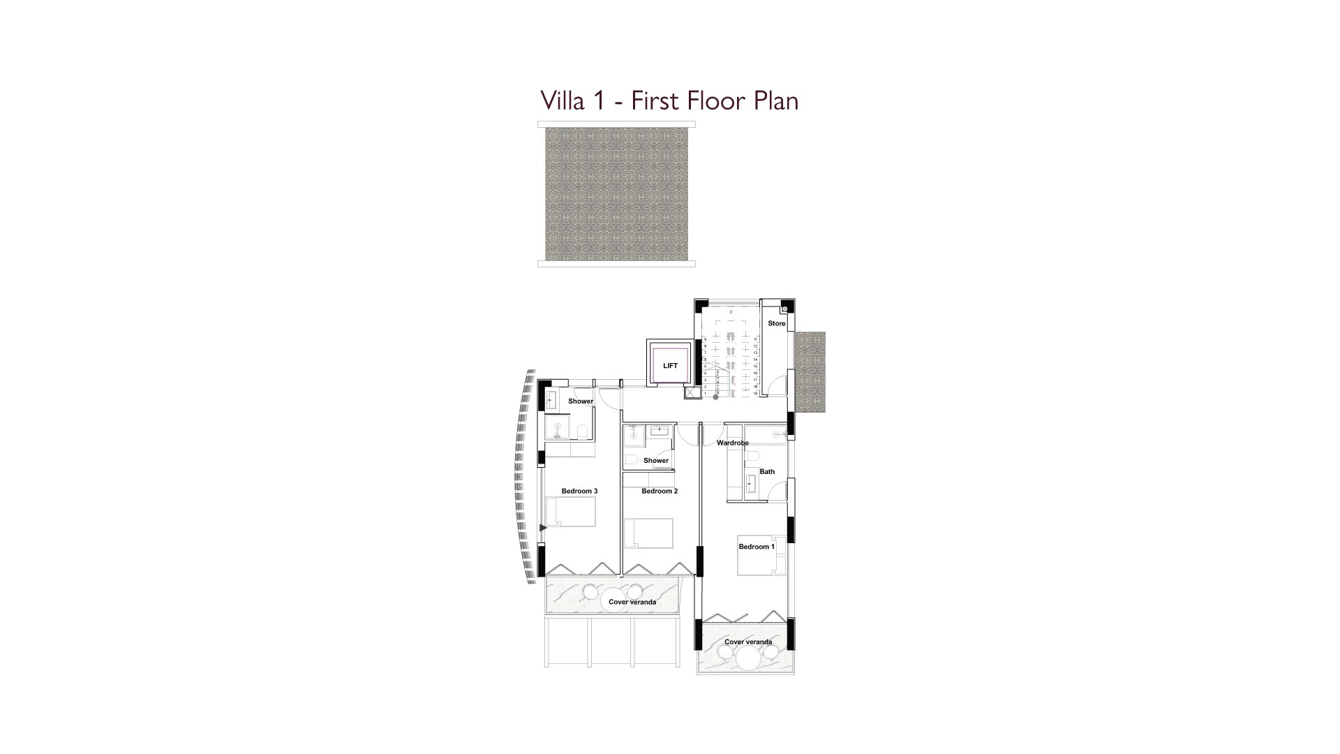 Villa 1 - First Floor