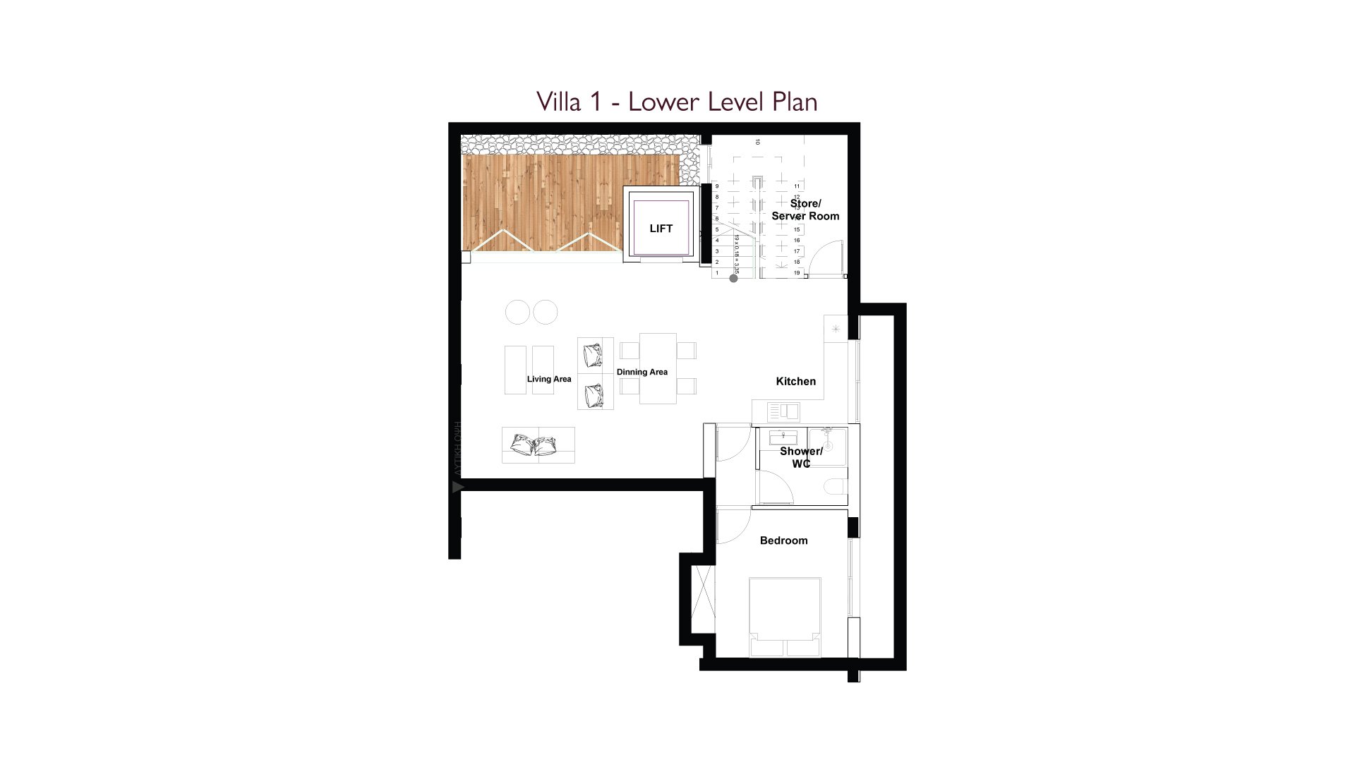 Villa 1 - Lower Floor