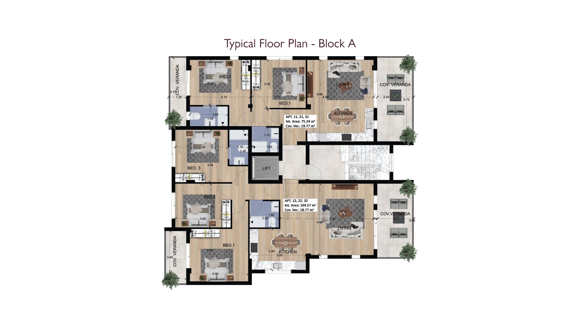 Typical Floor Plan - Block A